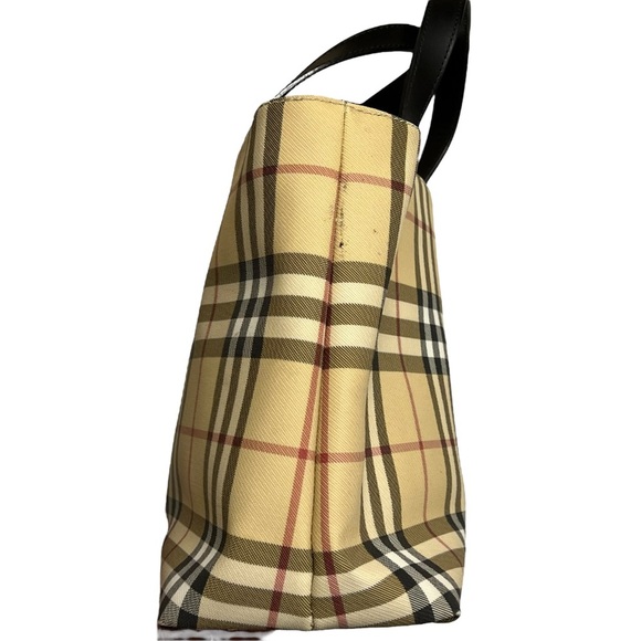 Vintage Burberry Mini Nova Check Coated Canvas Tote - Picture 5 of 12